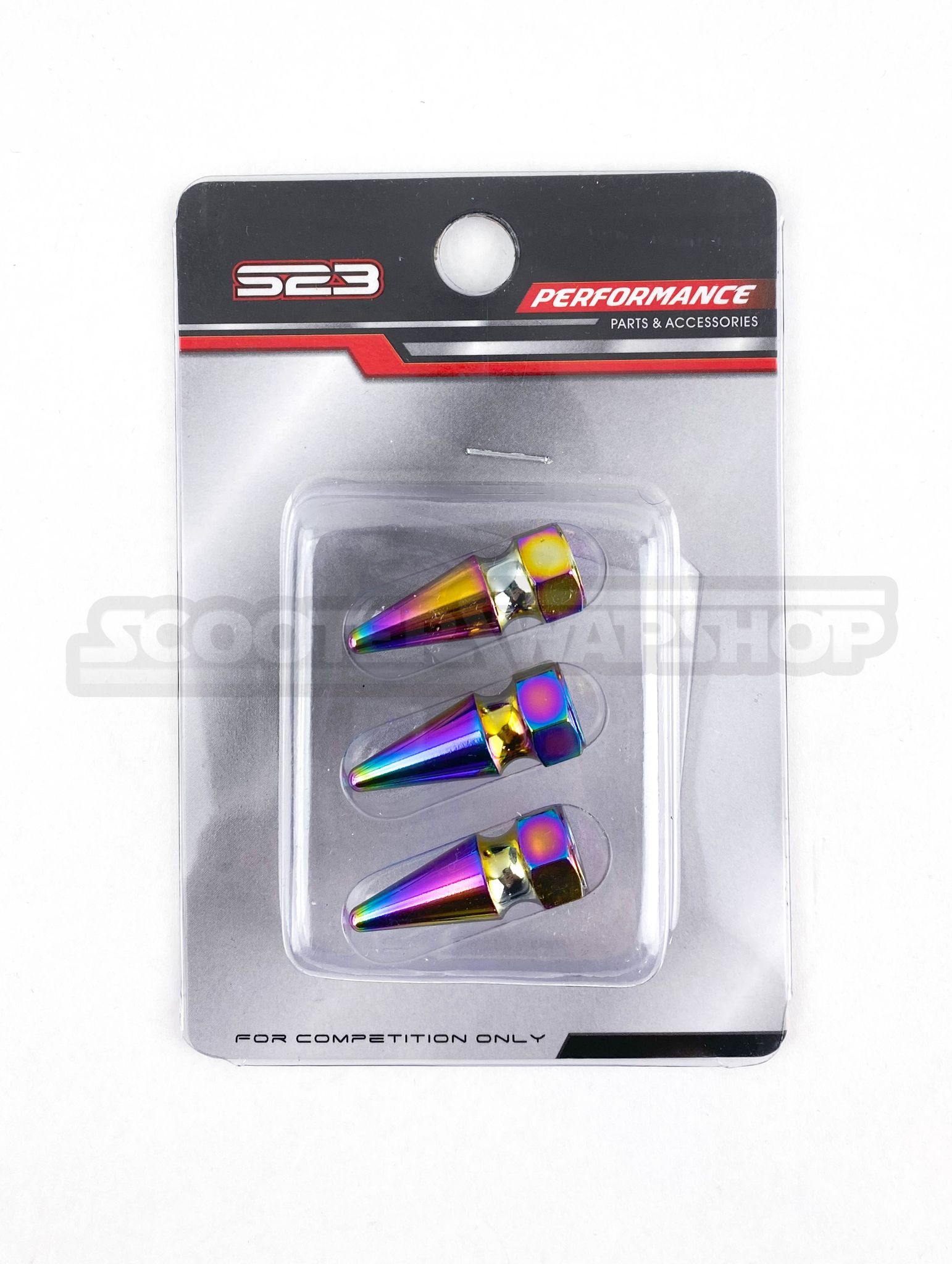 S23 Titanium plated M8 Spike Nuts - ScooterSwapShop
