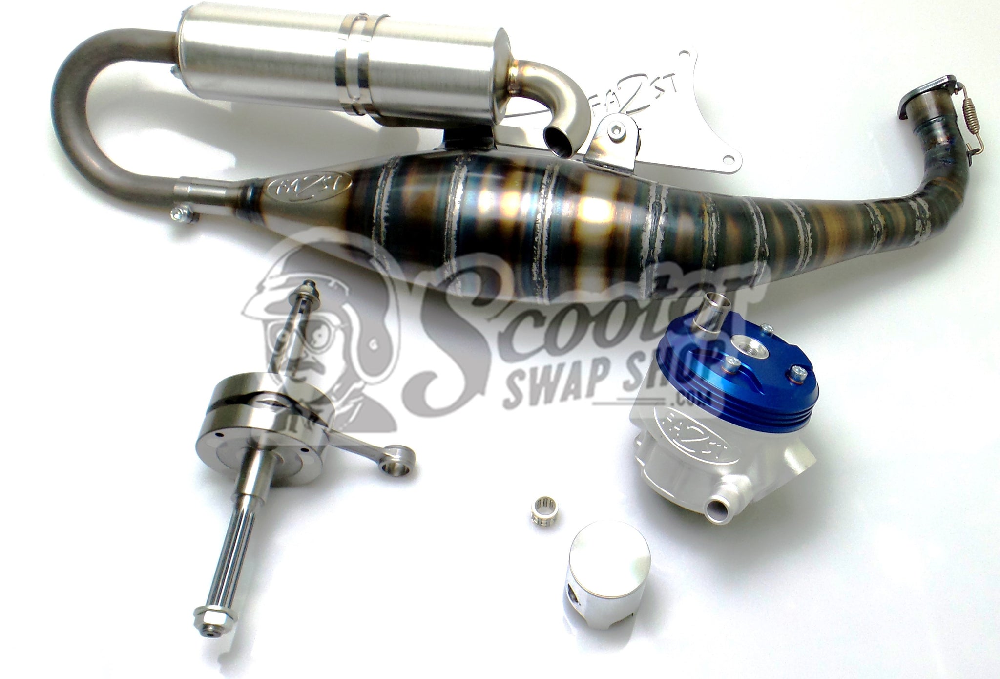 Yamaha Jog 91+ / Vino 50CC Tagged Exhaust Systems - ScooterSwapShop